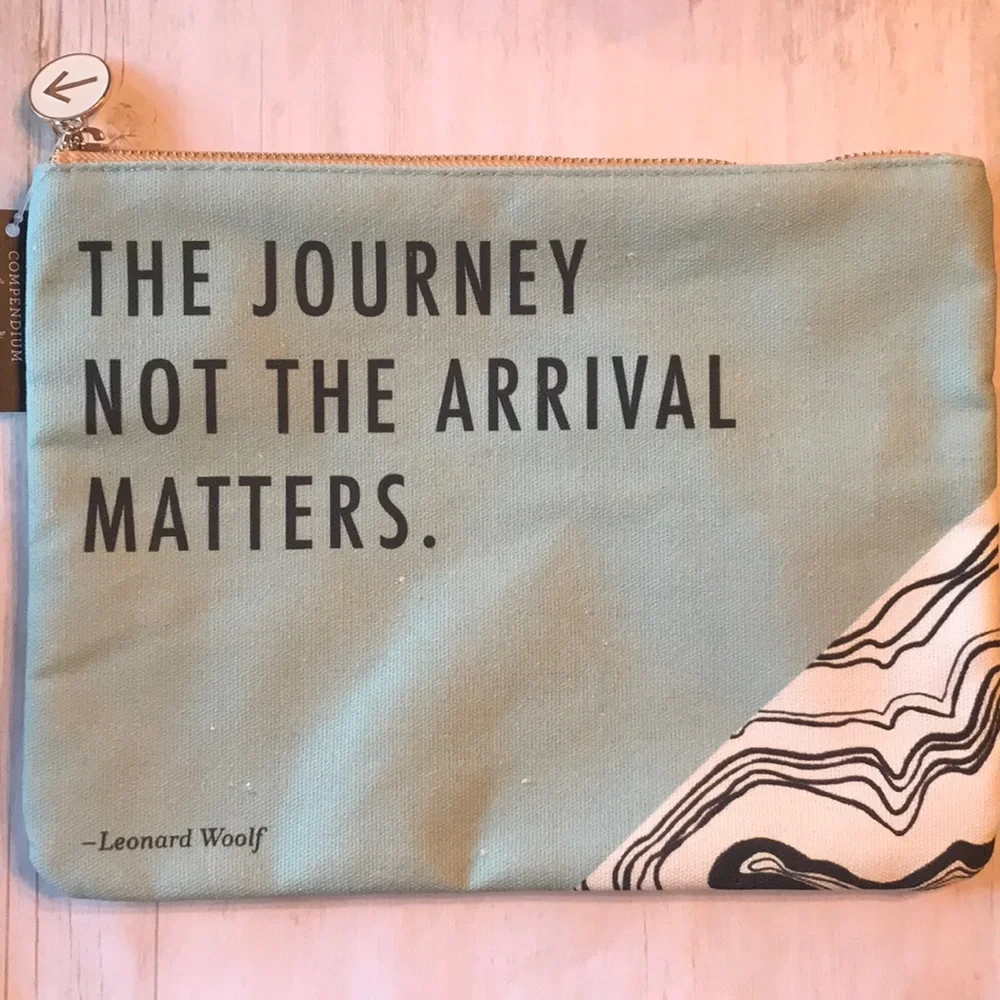 Compendium Pouch- The Journey not the Arrival Matters